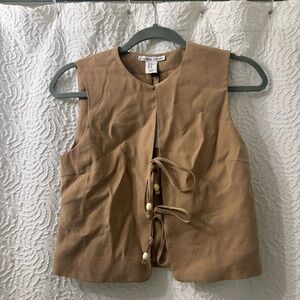 Christian Lacroix Beige Sleeveless Vest